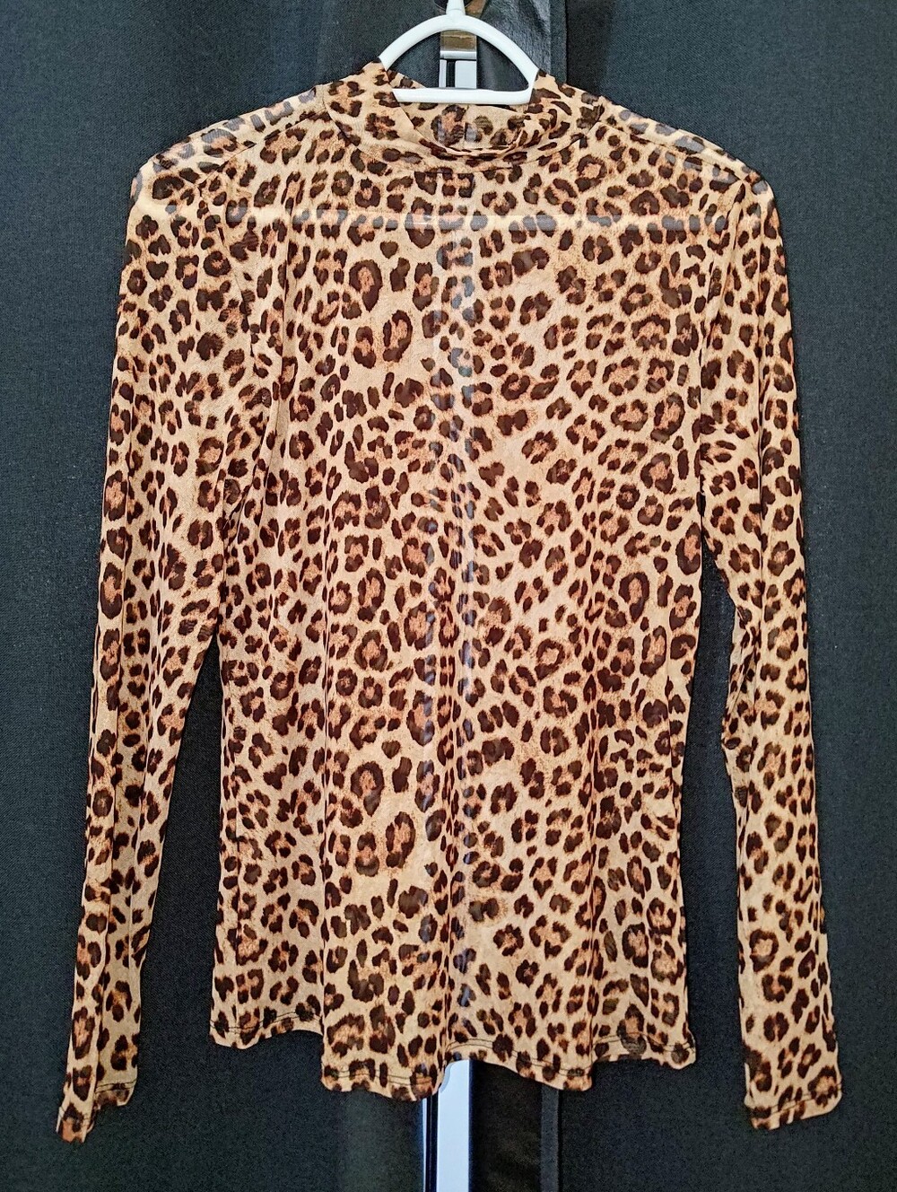 Torrid Leopard Print Long Sleeve Top - Tan & Black